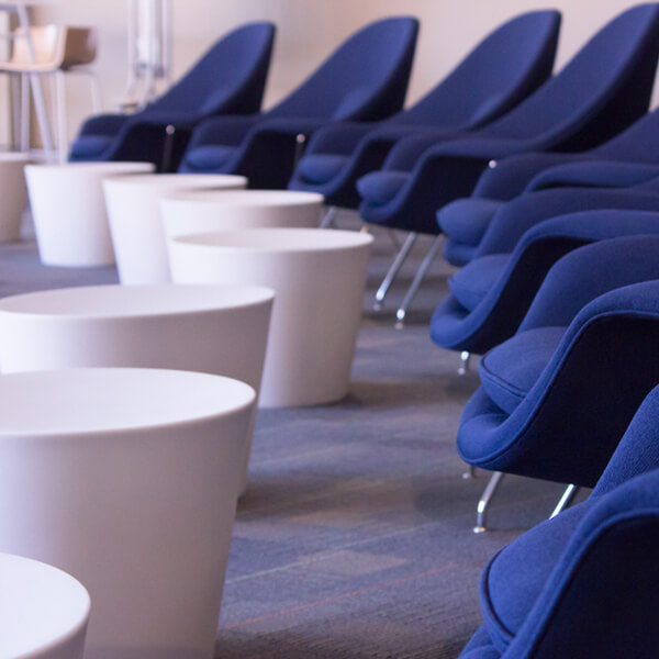 chairs in Cabell Library