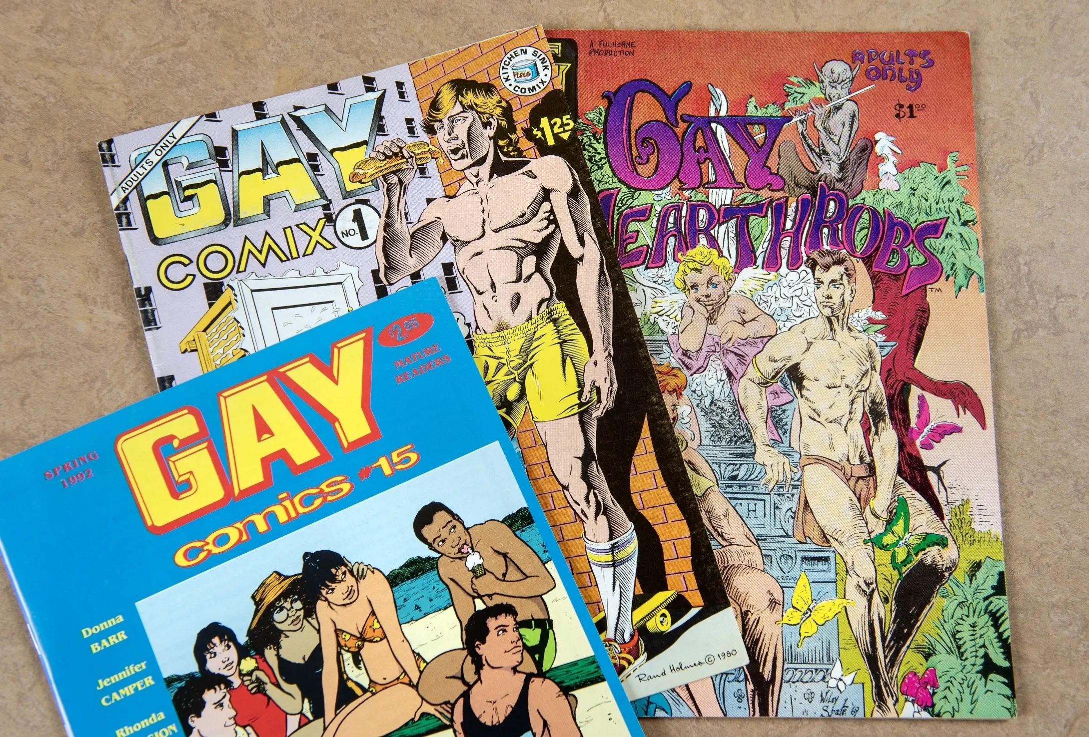 An array of gay comics